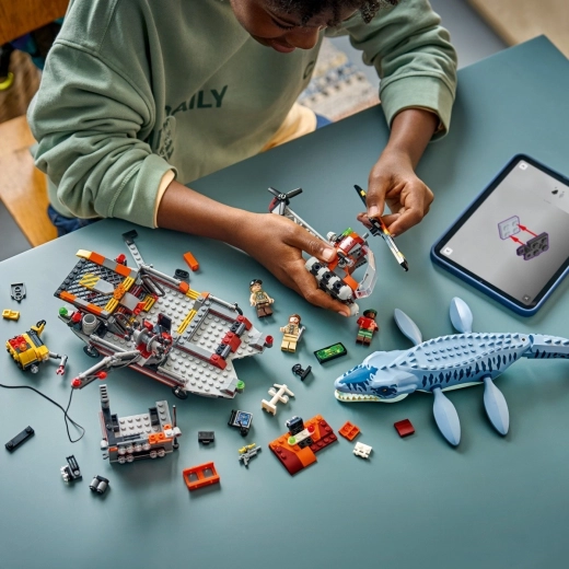 Construction avec l’aide de l’application LEGO Builder
