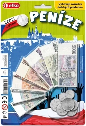 EFKO monnaie pour enfants en couronnes tchèques – billets et pièces