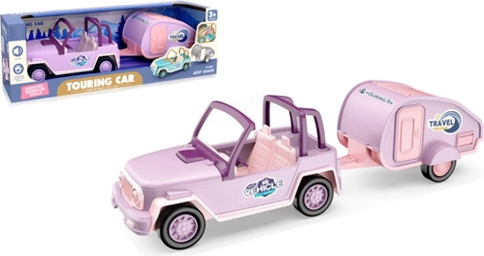 Accessoires pour poupées – voiture avec remorque
