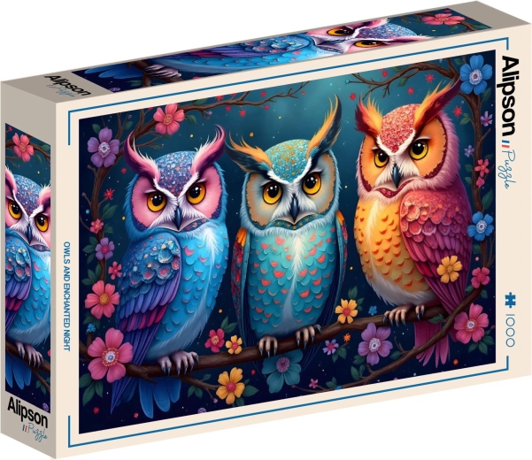 Puzzle Alipson Hiboux et nuit enchantée – 1000 pièces