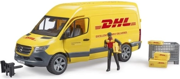 Bruder Mercedes-Benz Sprinter DHL avec chauffeur et accessoires