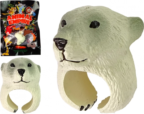 Bague enfant réglable avec tête d’ours polaire