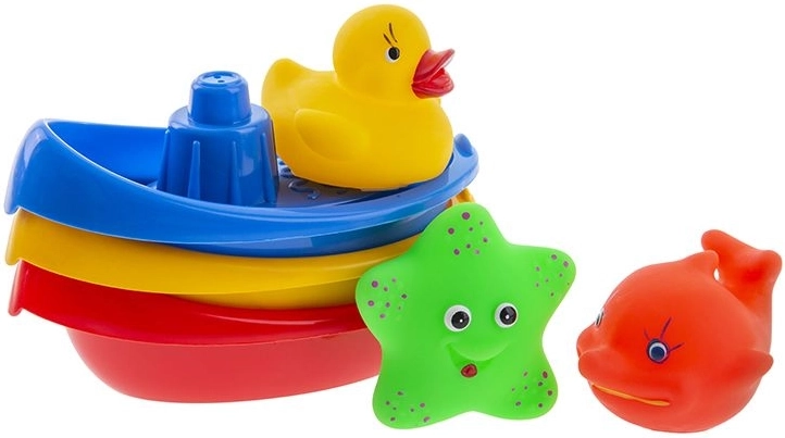 Bateaux de bain avec animaux 6 pcs