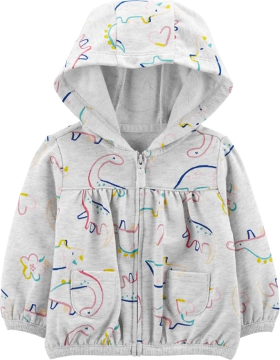 Sweat à capuche fille Carter's Grey Dino, taille 56