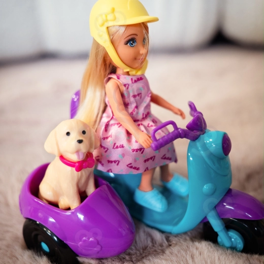 Scooter avec remorque