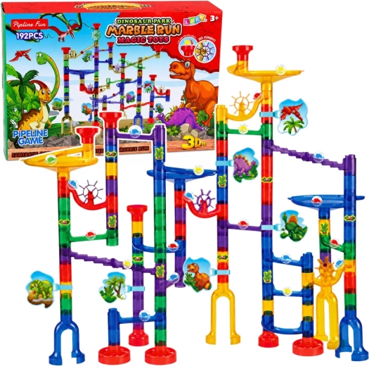 Circuit à billes dinosaures – jeu de construction 192 pièces