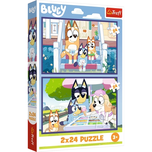 Puzzle 2x24 Joyeuse Bluey - BBC Bluey Trefl