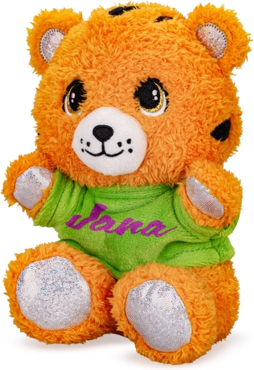 Tigre en peluche 17 cm avec t-shirt imprimé