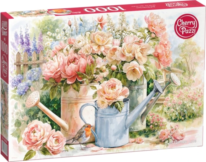 Puzzle CHERRY PAZZI Amour tendre au jardin 1000 pièces