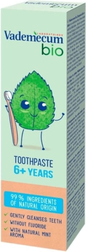 Dentifrice pour enfants Vademecum Bio Mint 6+ à la menthe 50 ml