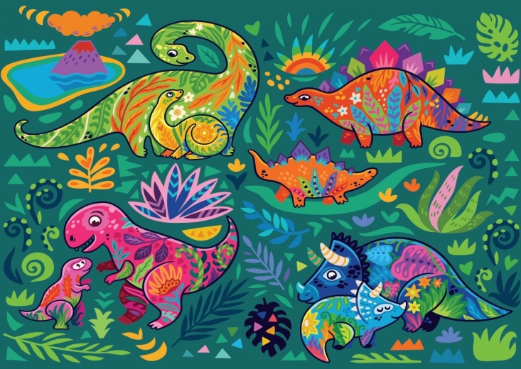 Yazz puzzle dinosaures 1000 pièces