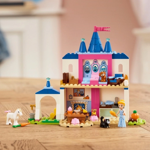 Un château avec écurie et de nombreux accessoires