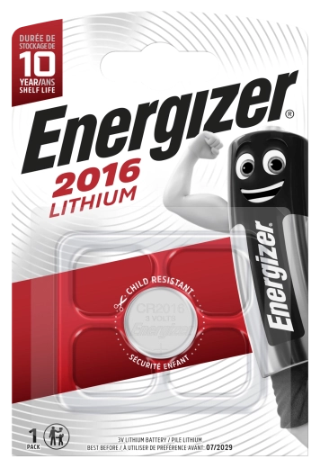 Pile bouton au lithium ENERGIZER CR2016 3 V 100 mAh