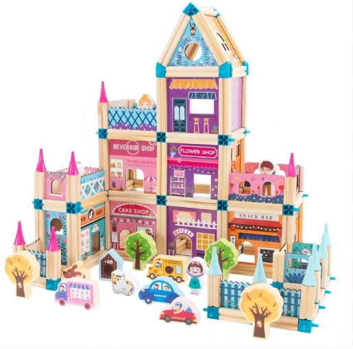 Maison en bois pour princesse 278 pcs pour enfants 3+