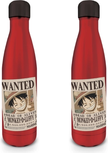 Gourde en acier inoxydable One Piece Wanted Luffy