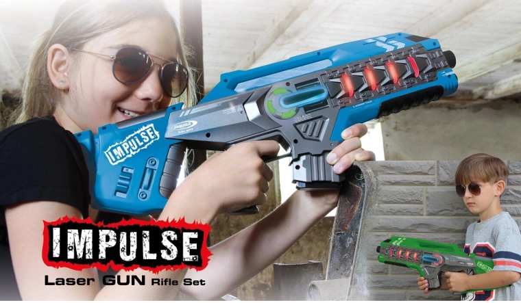 Impulse set d’armes laser (bleu/vert)
