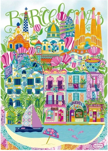 Puzzle EDUCA Car Pintos Barcelone 1000 pièces