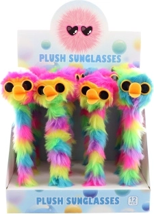 Stylo en peluche Canard avec lunettes