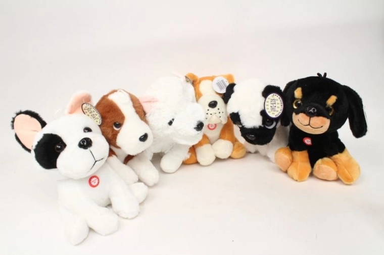 Chiot en peluche sonore 20 cm