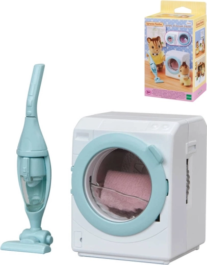 Sylvanian Families machine à laver automatique et aspirateur avec accessoires