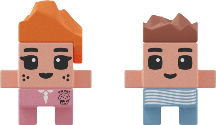 Deux figurines pour jouer des rôles