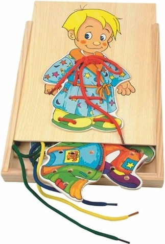 Puzzle d'habillage en bois Woody garçon