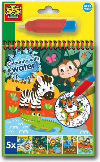 Peinture à l’eau – livres de coloriage safari pour enfants