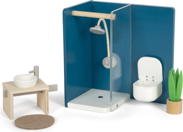 Salle de bains réaliste pour poupées