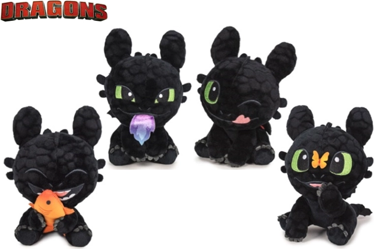Dragon en peluche Krokmou Dragons 30 cm - 1 pièce