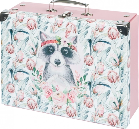 BAAGL Valisette scolaire pliable Raton laveur avec ferrures