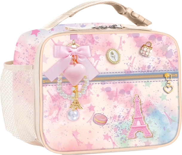 Sac isotherme enfant pour goûter avec porte-clés « Doux Paris »