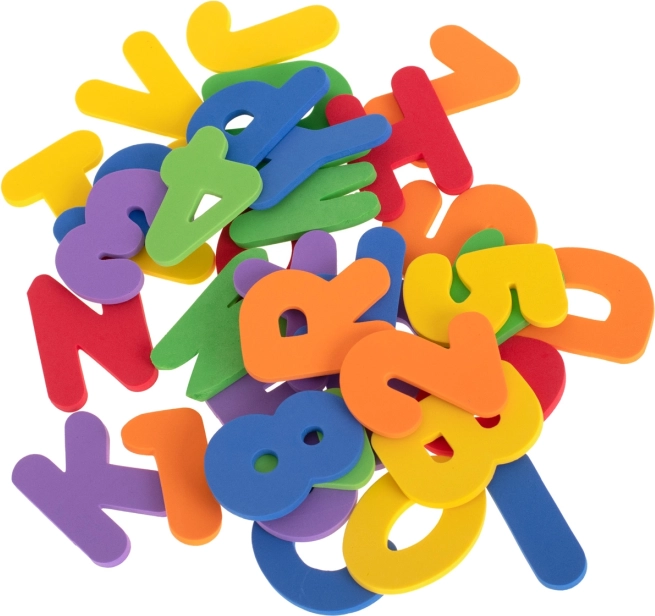 Lettres et chiffres en mousse pour l'eau