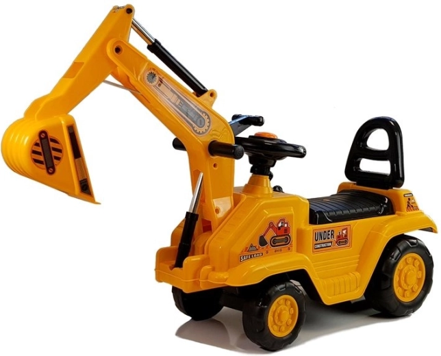 Porteur enfant excavatrice avec bras mobile et pot