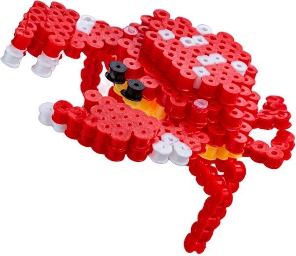 Crabe 3D en perles – résultat en volume