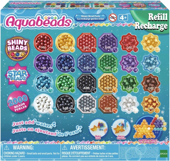 Aquabeads perles scintillantes – set complémentaire 2000 pcs