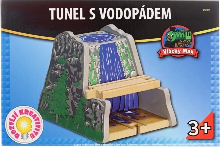 Tunnel en bois avec cascade Maxim