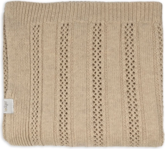 Couverture Lodger pour nouveau-né en mérinos Tan Beige