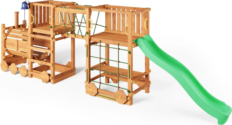 Long toboggan vert 220 cm
