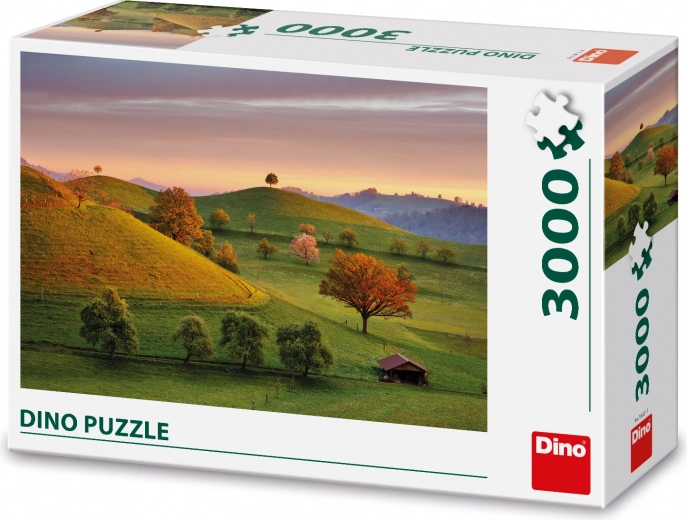 Puzzle Dino Lever de soleil féerique 3000 pièces
