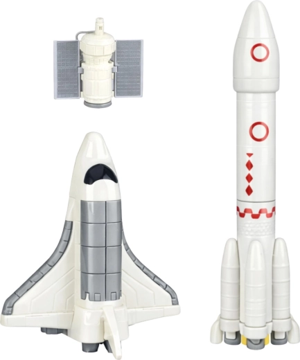 Navette spatiale et satellite pour aventures en orbite