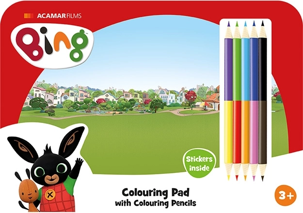 Set de dessin avec crayons de couleur Bing