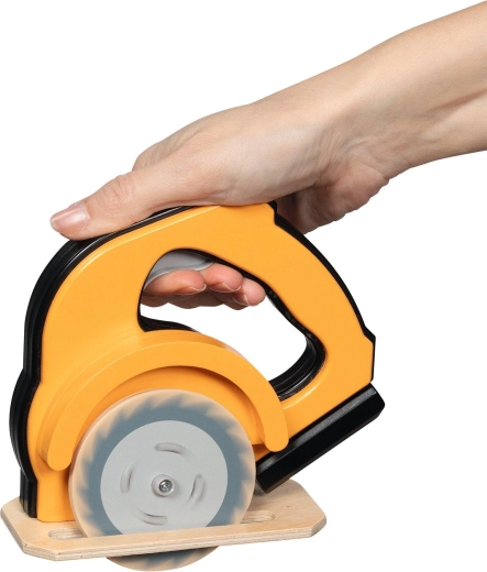 Mise en rotation du disque en appuyant sur la poignée