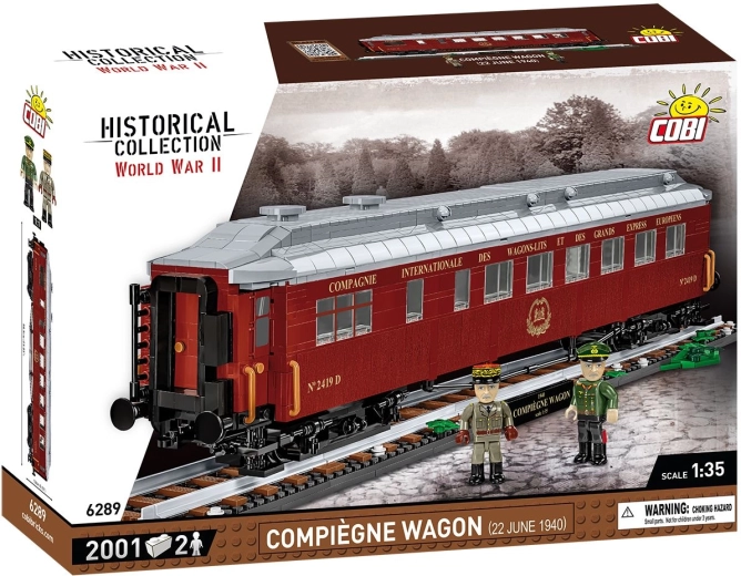 COBI wagon historique de Compiègne – 22 juin 1940 à l’échelle 1:35