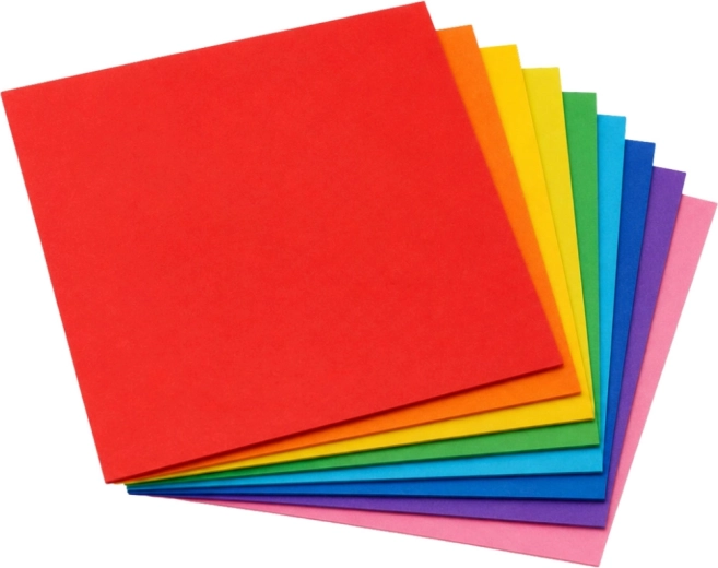 30 feuilles colorées pour un pliage créatif
