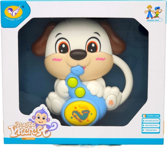 Ours en peluche blanc musical