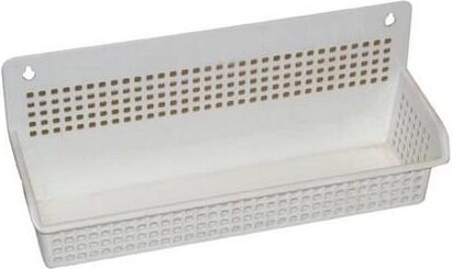 Grand panier suspendu en plastique 30 × 10 × 13 cm, assortiment de couleurs