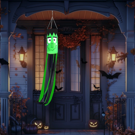 Manche à air d’Halloween Frankenstein vert 122 cm