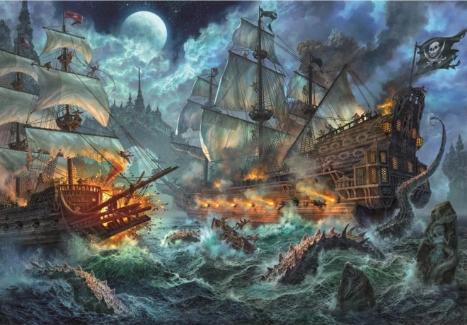 Puzzle Clementoni Bataille de pirates 6000 pièces