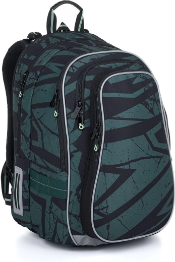 Sac à dos scolaire Topgal Lynn vert pierre