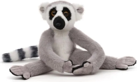 Lémur en peluche avec fermeture auto-agrippante